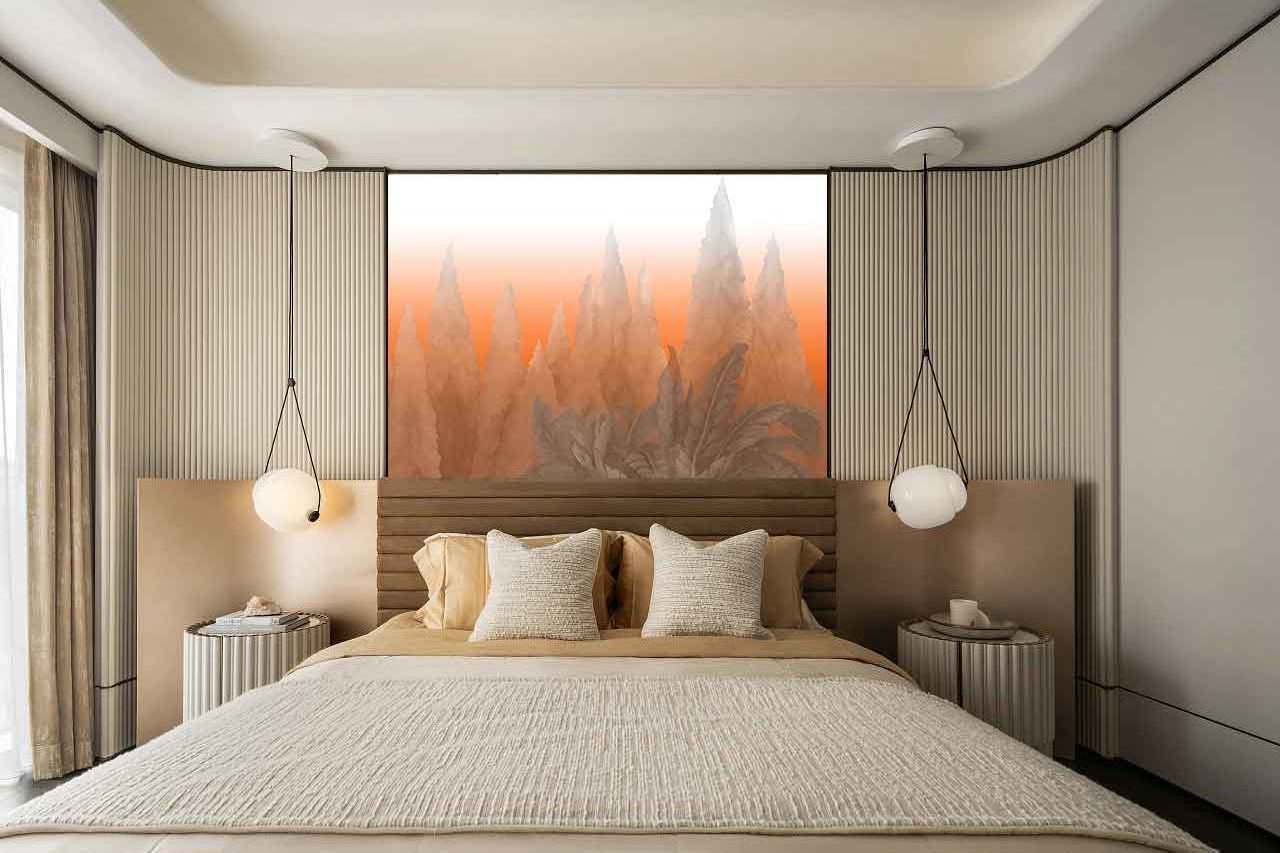 High quality interior Art Deco wall panels, modern soundproof mural wall panels