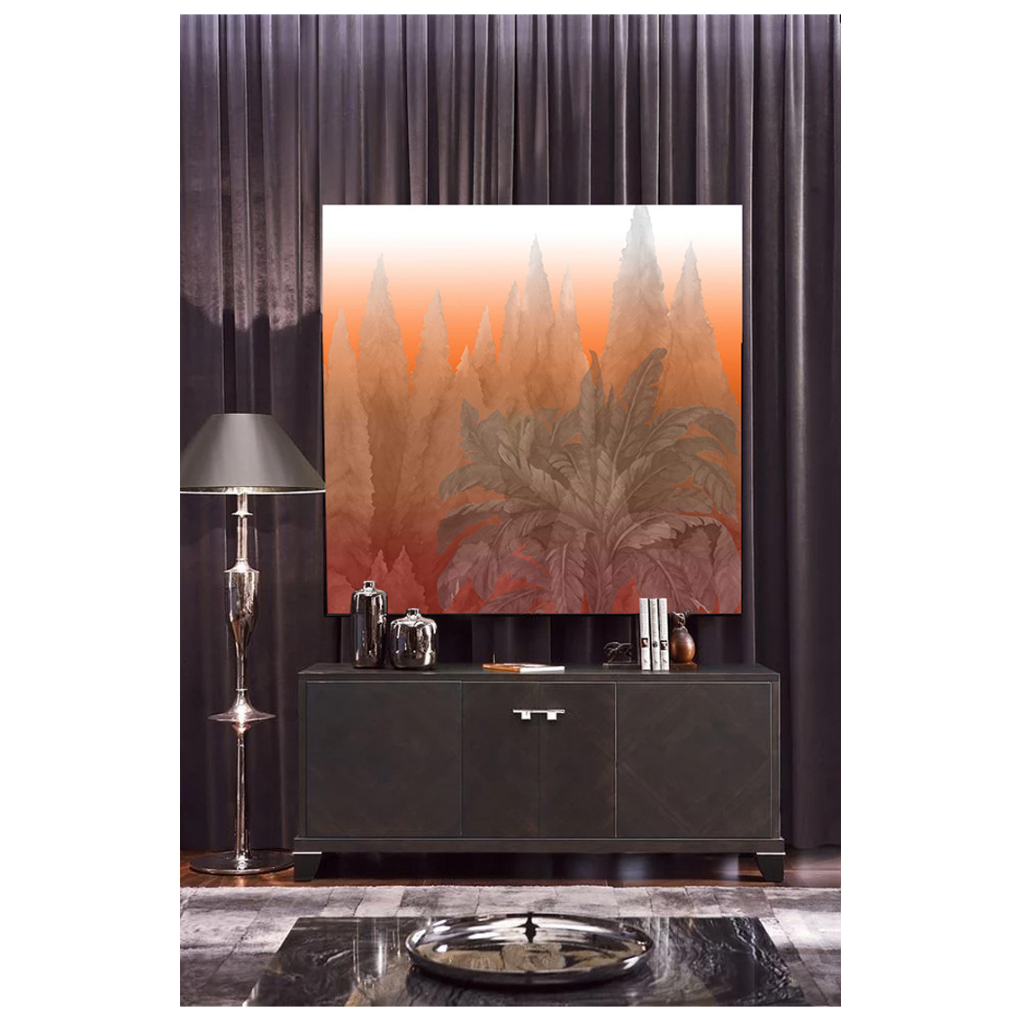 High quality interior Art Deco wall panels, modern soundproof mural wall panels