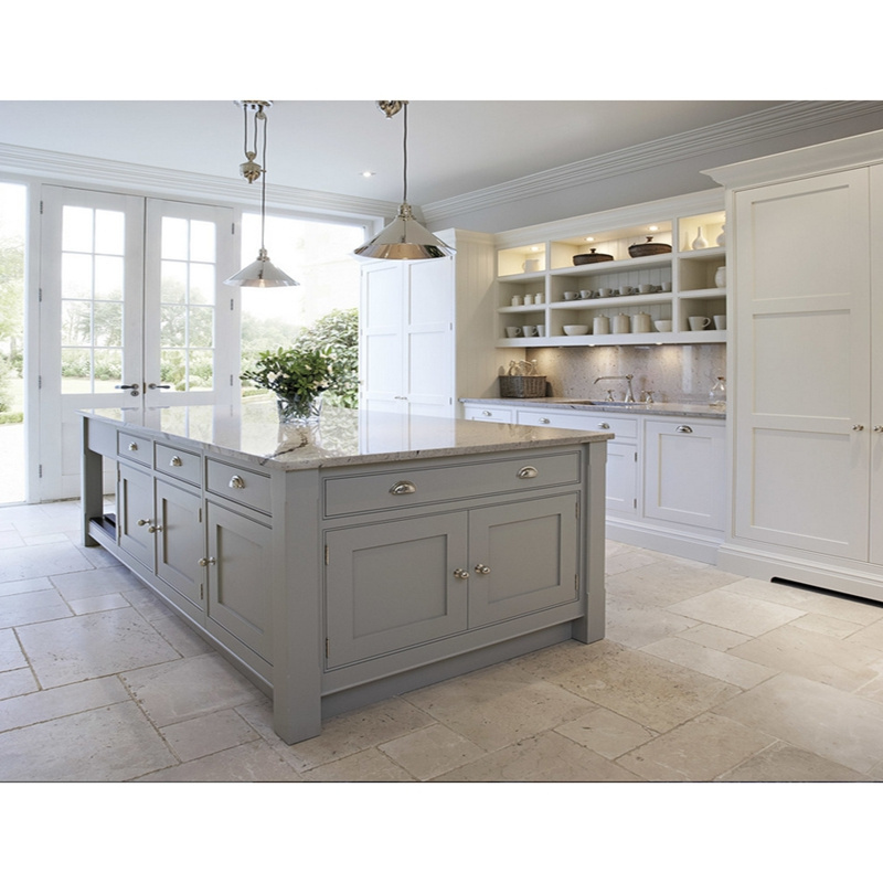 2023 Classic British Style design white  Kitchen Cabinet from China factory