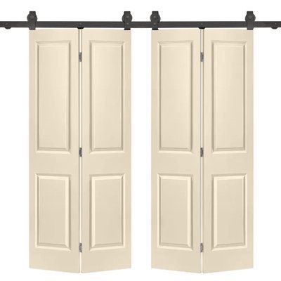 AisDecor Bifold Barn Door Hardware  Wholesale Apartment House Bi Folding Barn Door for indoor