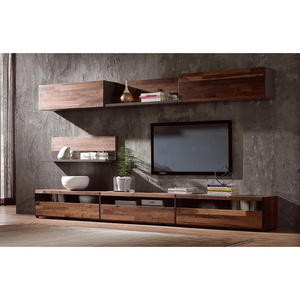 Luxury Classic Design Customized Simple Set Solid Wood TV Cabinets