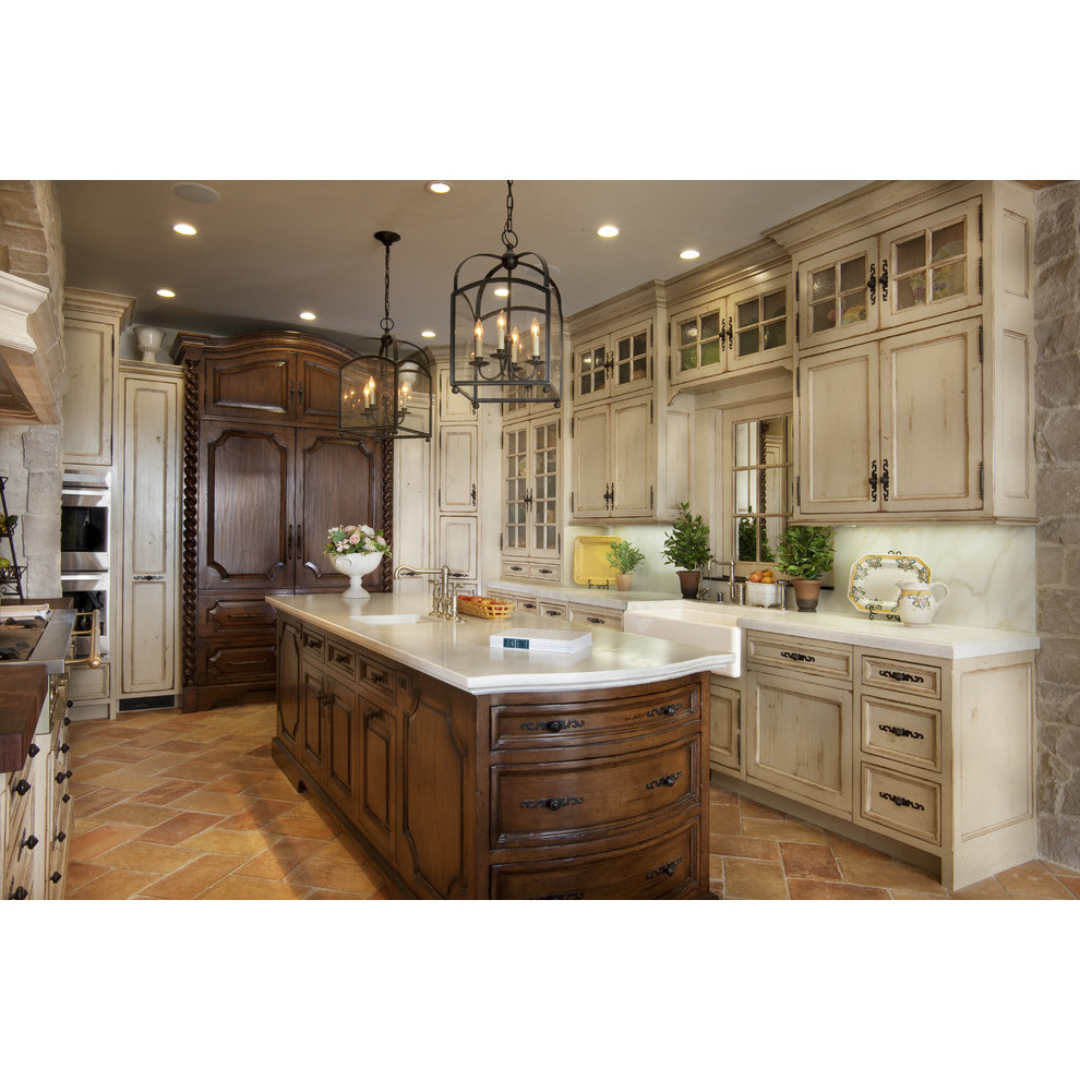 Modern Blue and White Shaker Kitchen Cabinets from China Apartment-Style with MDF Carcase and Essential Accessories