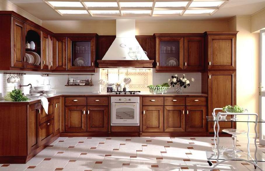 Classic Italian style design solid wood furniture kitchen cabinet