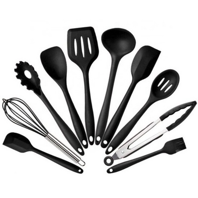 LFGB Juego de utensilios de cocina de silicona de 10 piezas Kitchen Cooking Utensils Set Utensils Manufacturers