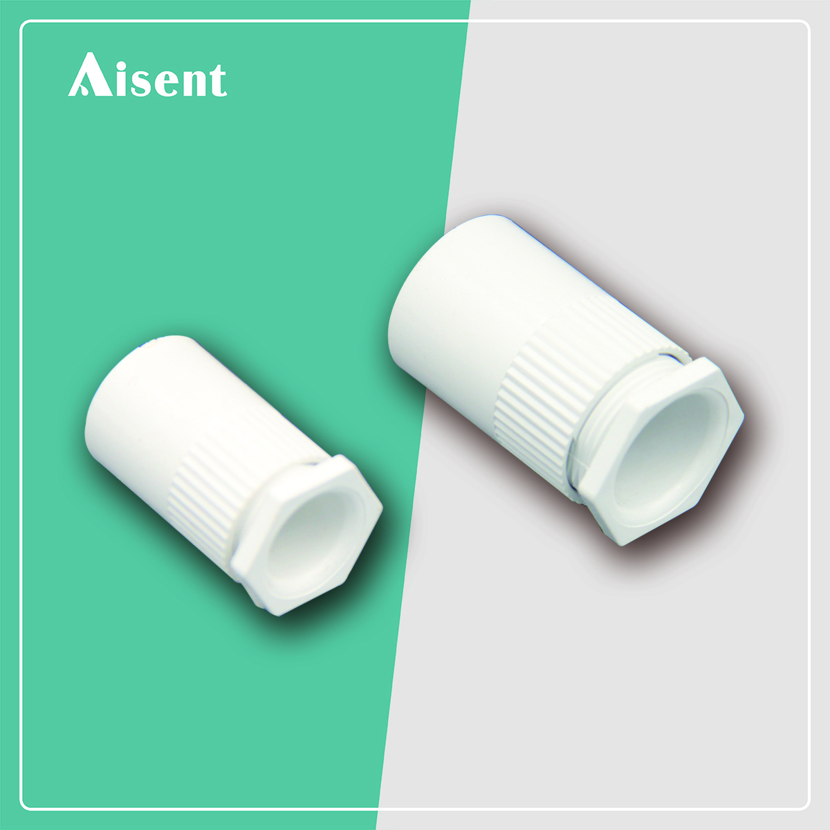 White Electrical Conduit Fittings 20mm 25mm 32mm PVC Male Bush