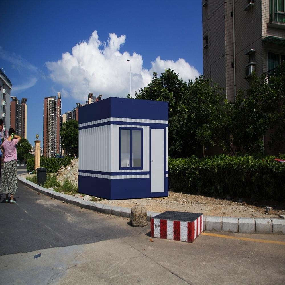 Waterproof Movable Prefabricated Guard House Insulation Prefab container house With Small Size