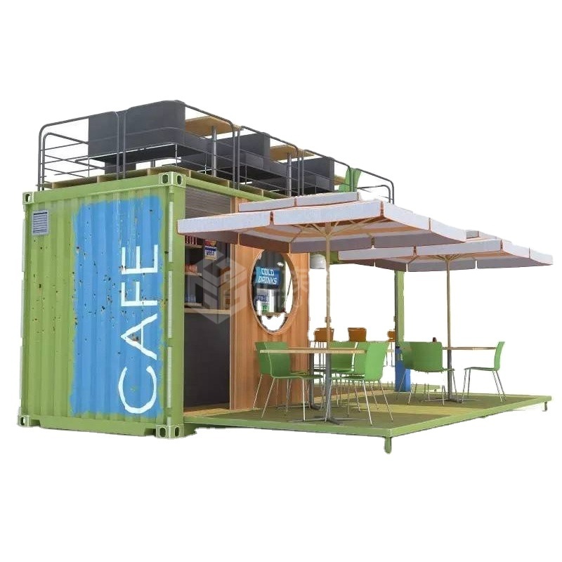 Extendable Custom Container House Coffee Shop Container Bar 20ft Prefabricated Container Coffee Shop An Bar