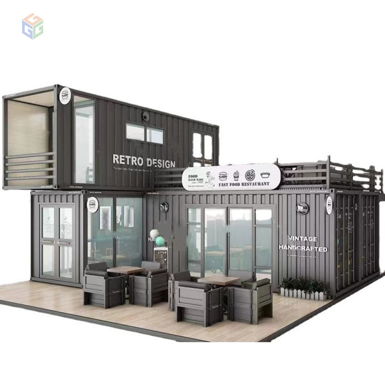 Modified hot sale 20ft 40ft container coffee shop shipping container house for sale