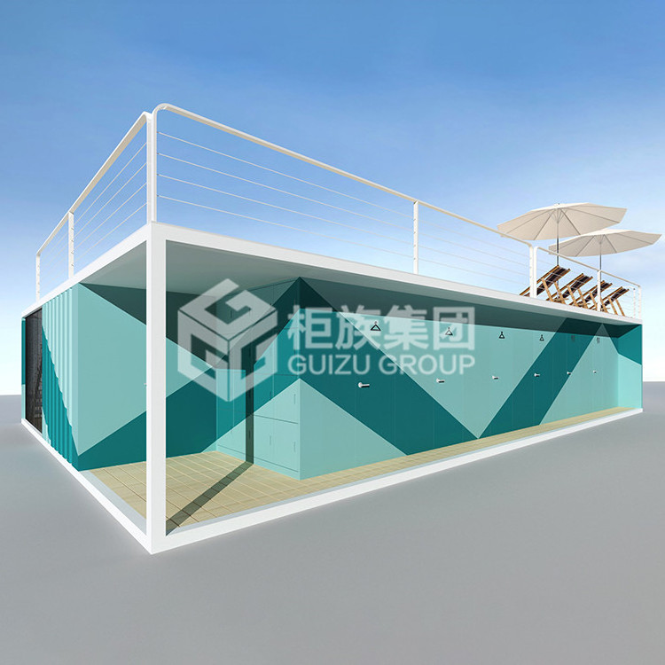 China custom 40ft storage container swimming pool 20ft container pool swimming waterproof container for swimming