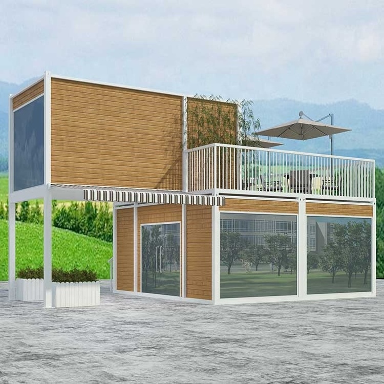 Container 2 Bedroom 40ft Luxury House Expandable Container House, Container House Prefabricated