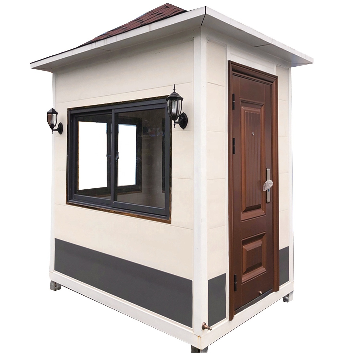 Waterproof Movable Prefabricated Guard House Insulation Prefab container house With Small Size