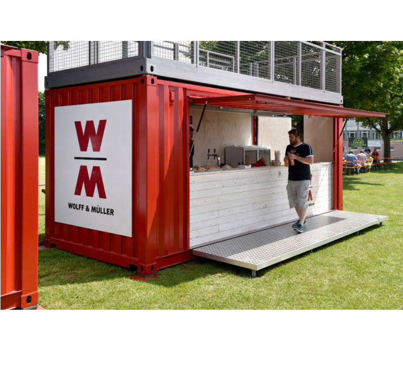 Guizu Folding Shipping Mobile Container Coffee Shop Outdoor