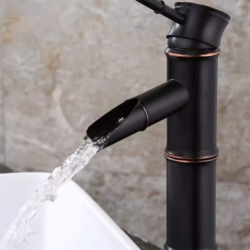 Bamboo Shaped  Bathroom Faucets  Bathroom Mixer Antique black Basin Faucet