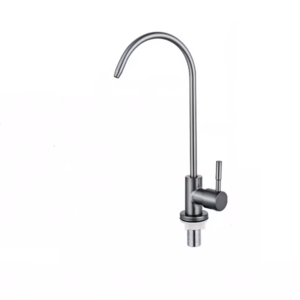 Gun Ash Stainless Steel Sanitary Ware Single Handle Kitchen Faucet Hole Sink Long Neck Taps Kitchen Faucet