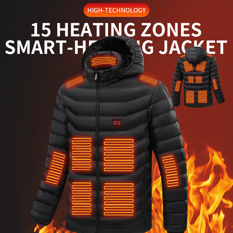 Wholesale Winter Warm Coat Waterproof Hunting Outdoor Jacket Rechargeable Battery Heated Jacket