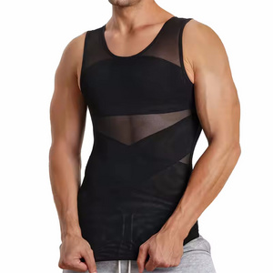 Comfortable Tank Top Undershirt Body Shaper Slimming Vest Shirt Men's Body Shaping Vest