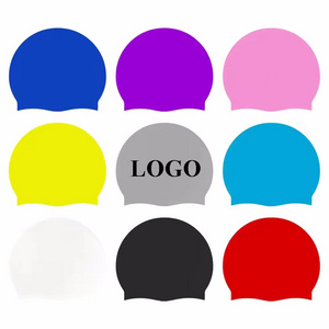 Adult Flag Swim Cap Helmet Silicone Swim Cap Custom Logo Sport Arena Swimming Caps