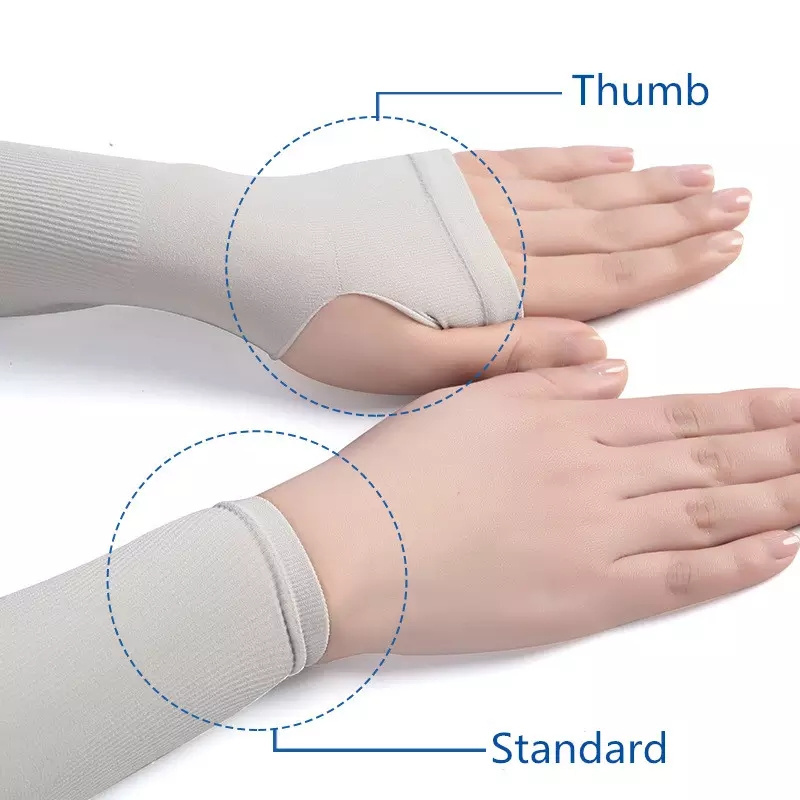 Sun Protection Uv Protection Cooling Sleeves Arm Sleeves Men Women Sports Sun Sleeves With Thumb Hole