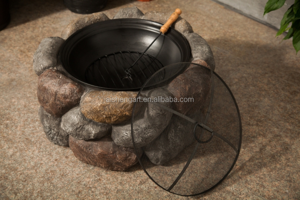 Round Stone Firepit Garden Treasures Cast Stone Fire Pit Fire Bowl