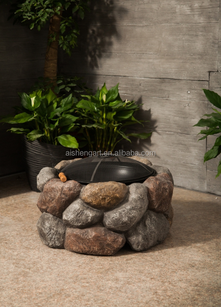 Round Stone Firepit Garden Treasures Cast Stone Fire Pit Fire Bowl