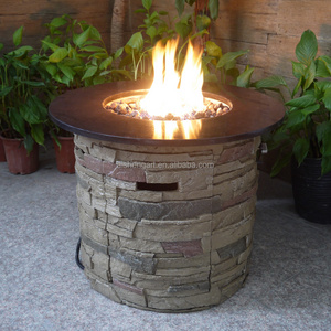 Crawford Outdoor Round Liquid Propane Fire Pit