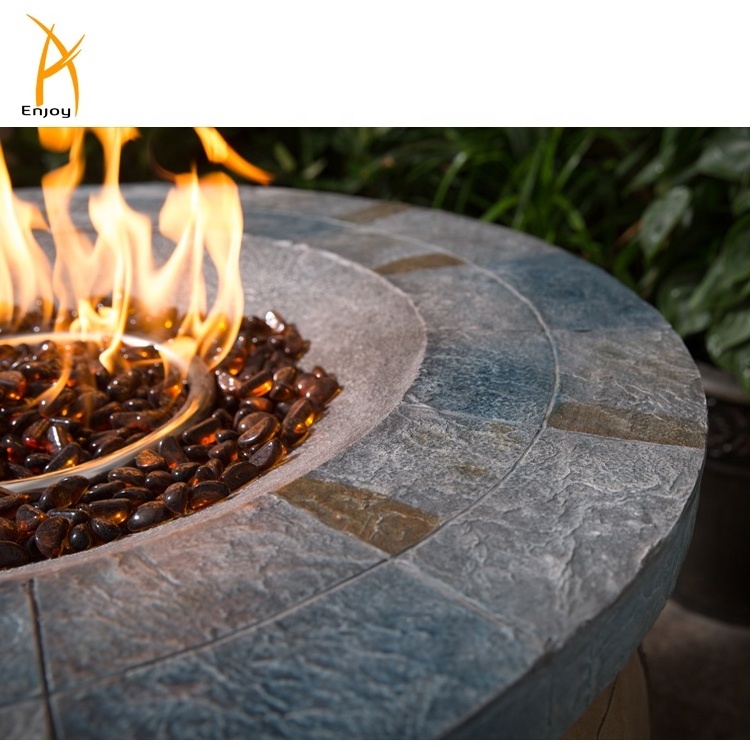 Fire Pit Barrel Beer Bottle Shaped Fire Pit Outdoor BBQ Fire Table Pit Propane