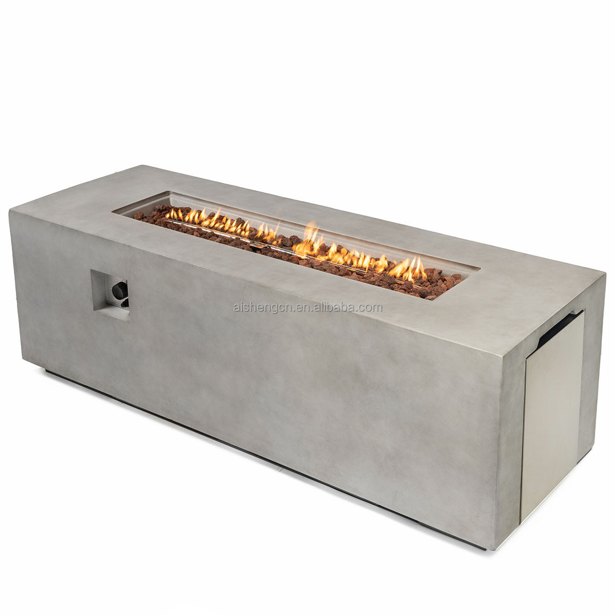 Propane Type Gas Concrete Fire Table Garden Furniture Large Fire Pit