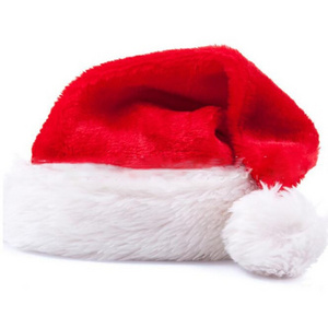 Xmas Headband Christmas decorations short plush hats Party holiday gifts Extra thick christmas Santa hat