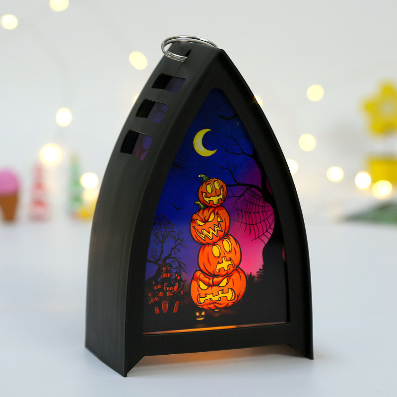 Halloween Wind Lights LED electronic Candle lights Jack-o lantern fun ornaments party decoration supplies props