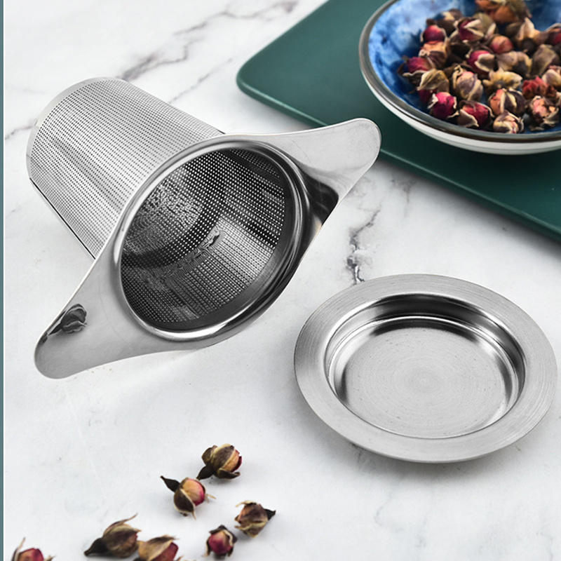 Stainless Steel Tea Infuser Large Capacity Loose Leaf Tea Coffee Steeper With Handle Metal Mesh Strainer Tea Holder