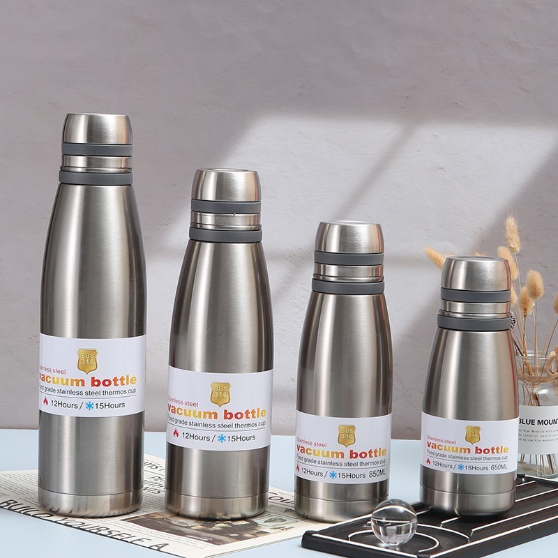 Custom Logo Sports Thermos Stainless Steel Double Wall Vaccum Thermal Flask Rubber Paint Matte Soft Touch Water Bottle