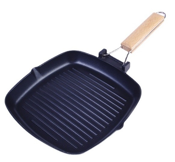 Best Price 24/28CM Hot Sale Luxury High End Red Enamel Cast Iron Steak Fry Grill Pan