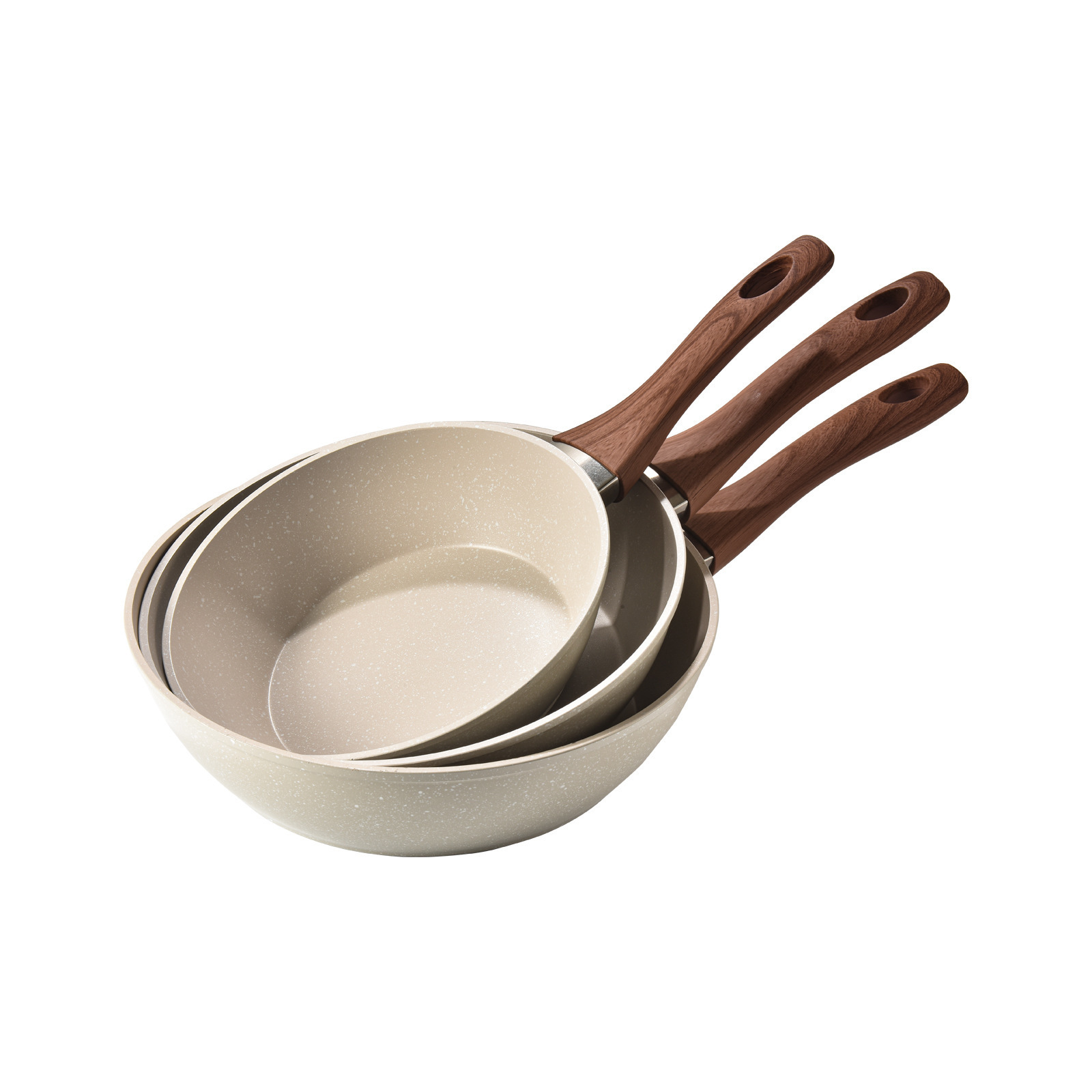 Nonstick Sauce Pan Milk Pan Soup Pot/Sauce Pan/Cookware Solid With Lid And Wood Handle