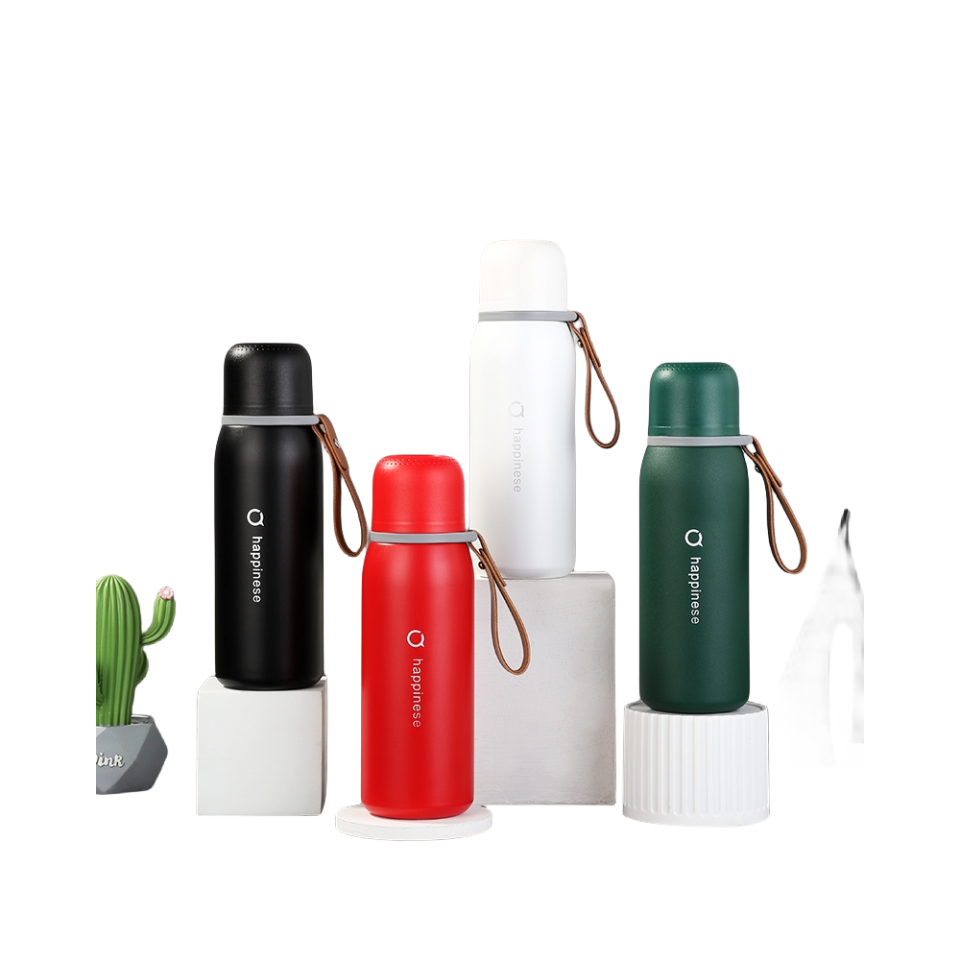 New Design Stainless Steel Water Bottle Matte Vacuum Thermos Bottle Insulated Cup Reusable kettle