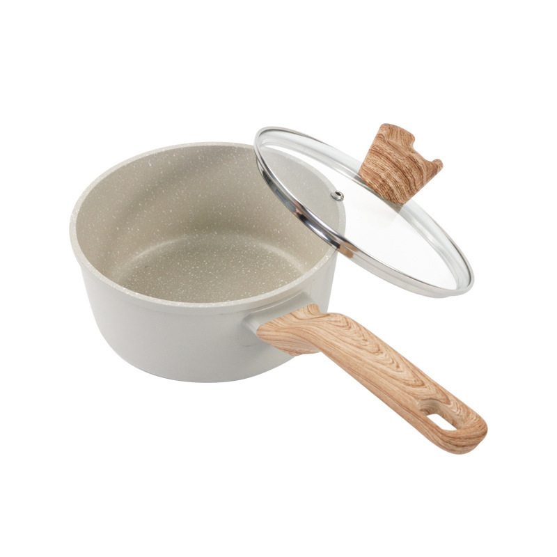 Nonstick Sauce Pan Milk Pan Soup Pot/Sauce Pan/Cookware Solid With Lid And Wood Handle