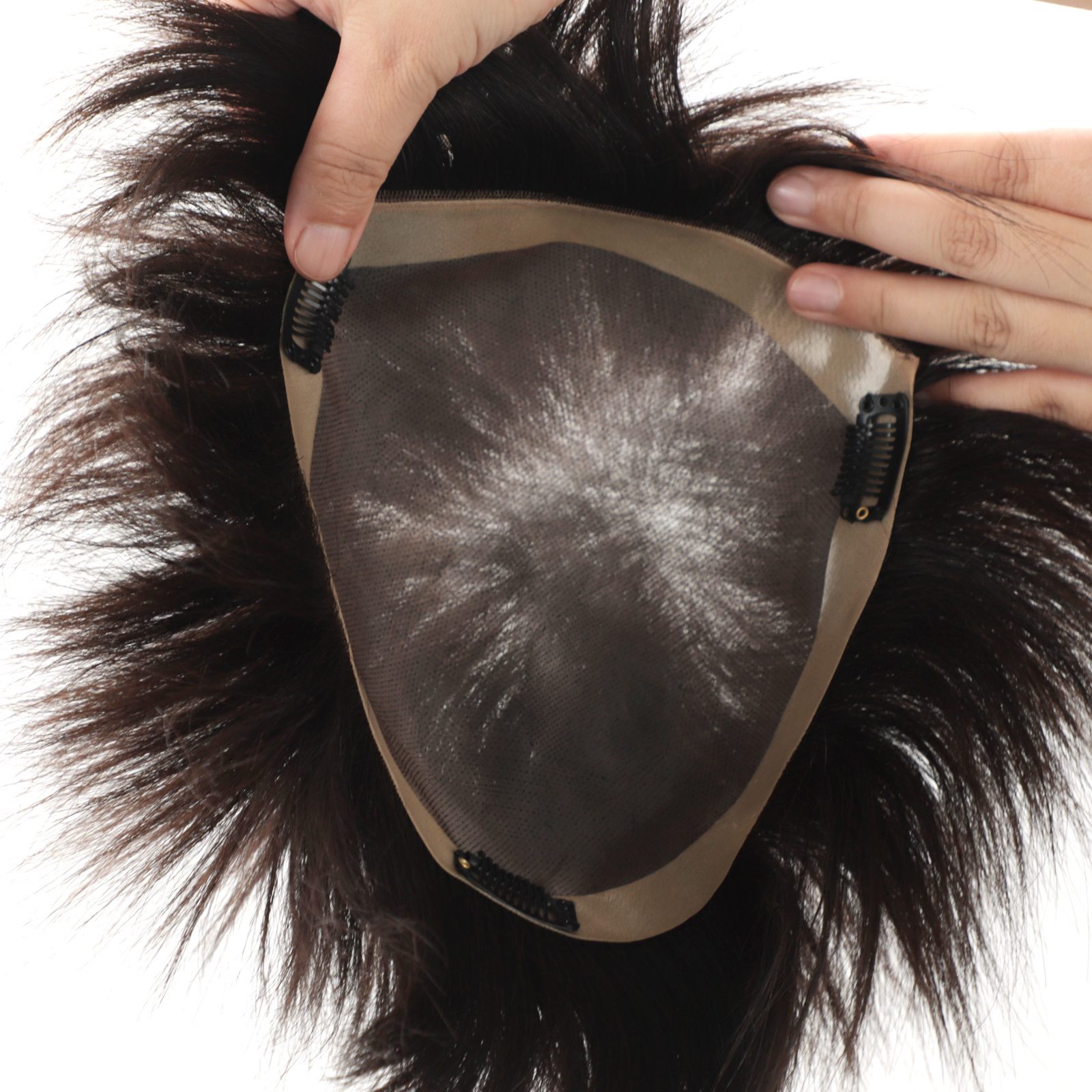 aishili Wholesale toupee Factory Price All Hand-made Human Hair Toupee for Men