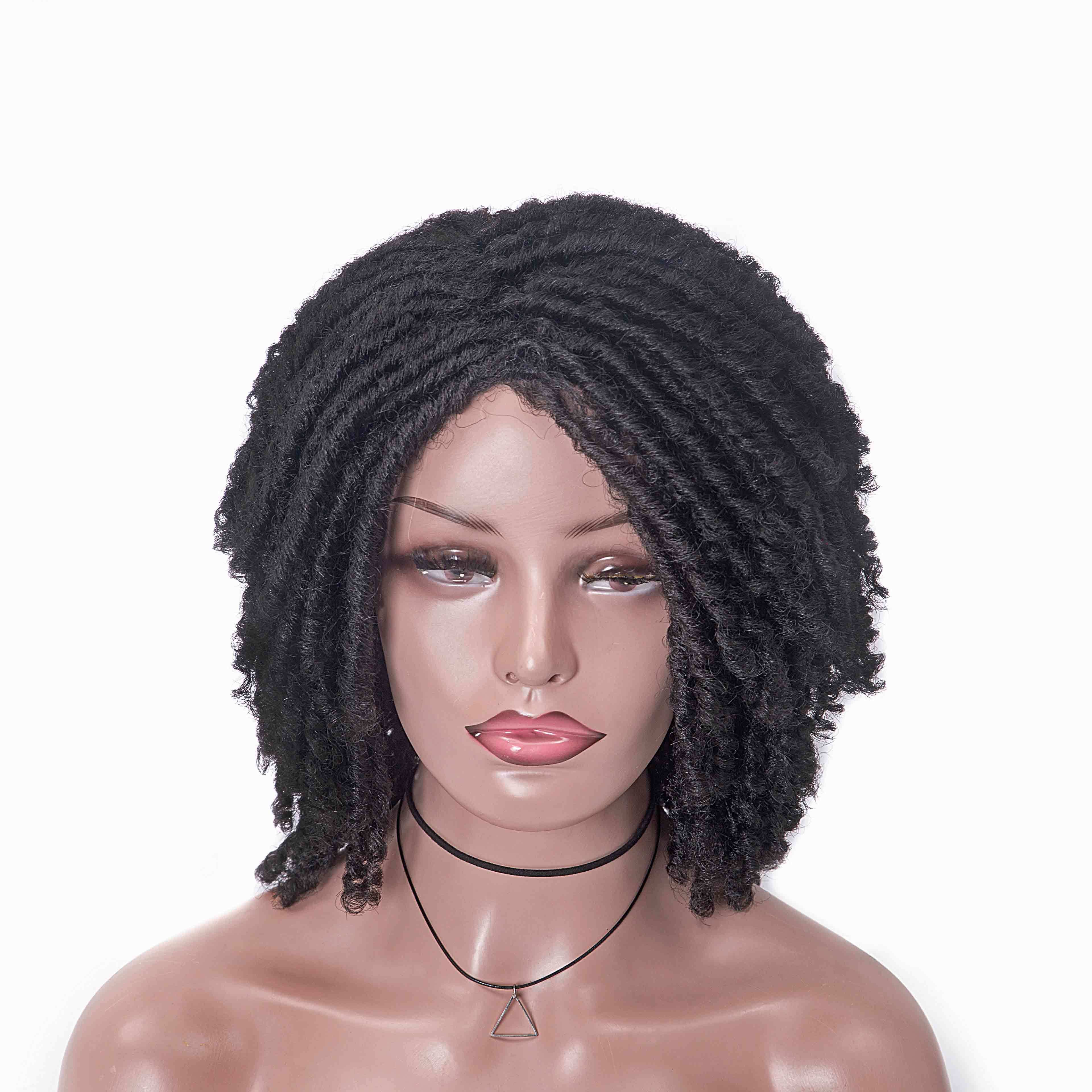 Aishili wholesale afro curly crochet hair soft dreadlock wigs twist synthetic braiding hair extensions for black women