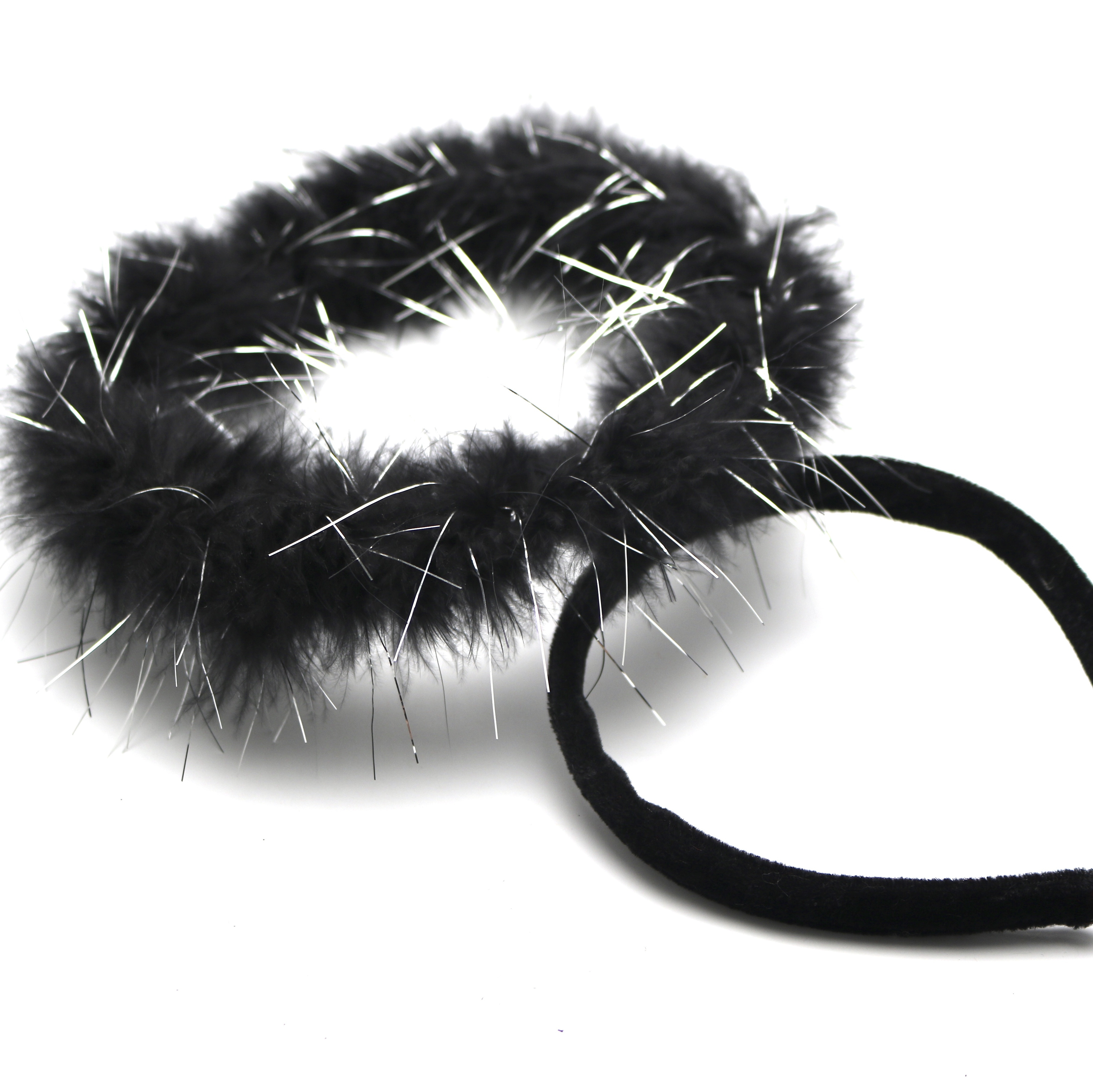 Factory Custom Party Events Supplies Adults Kids Costume Accessories Angel Halo Demon Evil Marabou Feather Halo Headband