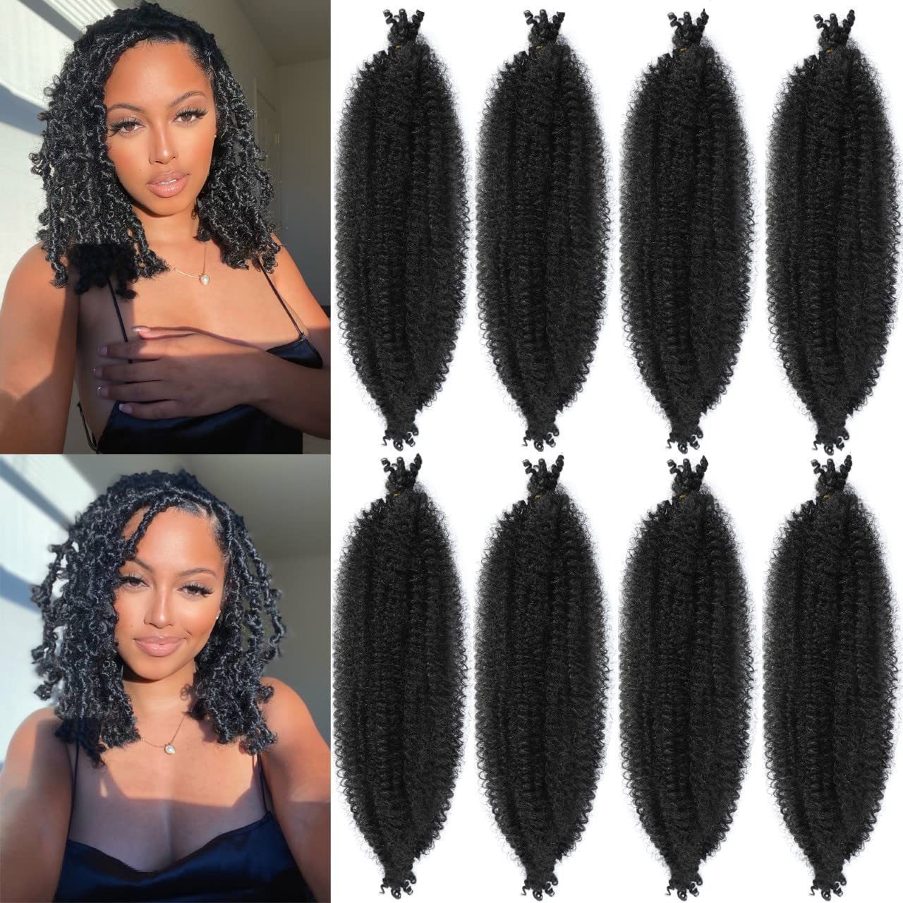 Colorful Crochet Hair Synthetic Kinky Marley Braiding Hair French Curly Springy Afro Twist Hair