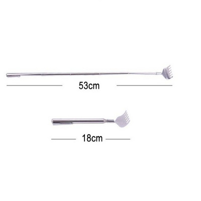 Extendable Back Scratcher Stainless Steel Telescopic Anti Itch Claw Massager Extender Adjustable Elders Tickle Stick Portable