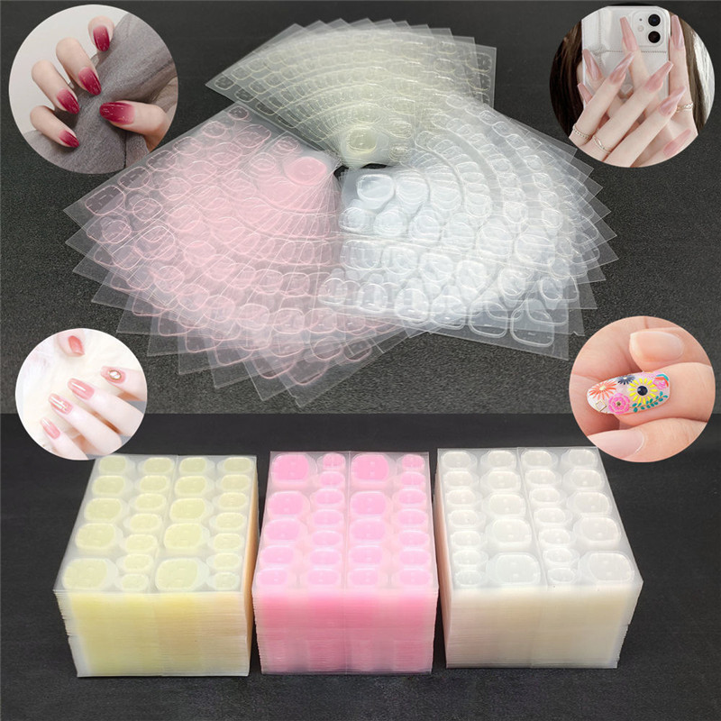 Jelly Gum Gel Double Sided False Nail Art Adhesive Tape Glue Sticker DIY Tips Fake Nail Acrylic Manicure Gel Makeup Tool