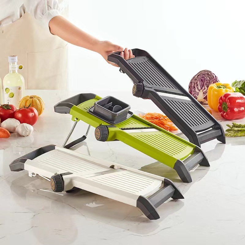 Kitchen Gadget Julienne Slicer Fruit Cutter Adjustable Mandoline Stainless Steel Slicer Manual Vegetable Cutter