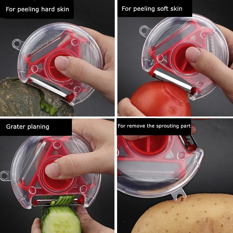 New Kitchen Accessories Tool Stainless Steel 3 in 1 Multifunction Vegetable Peeler Potato Apple Peelers Fruit Grater Cutter