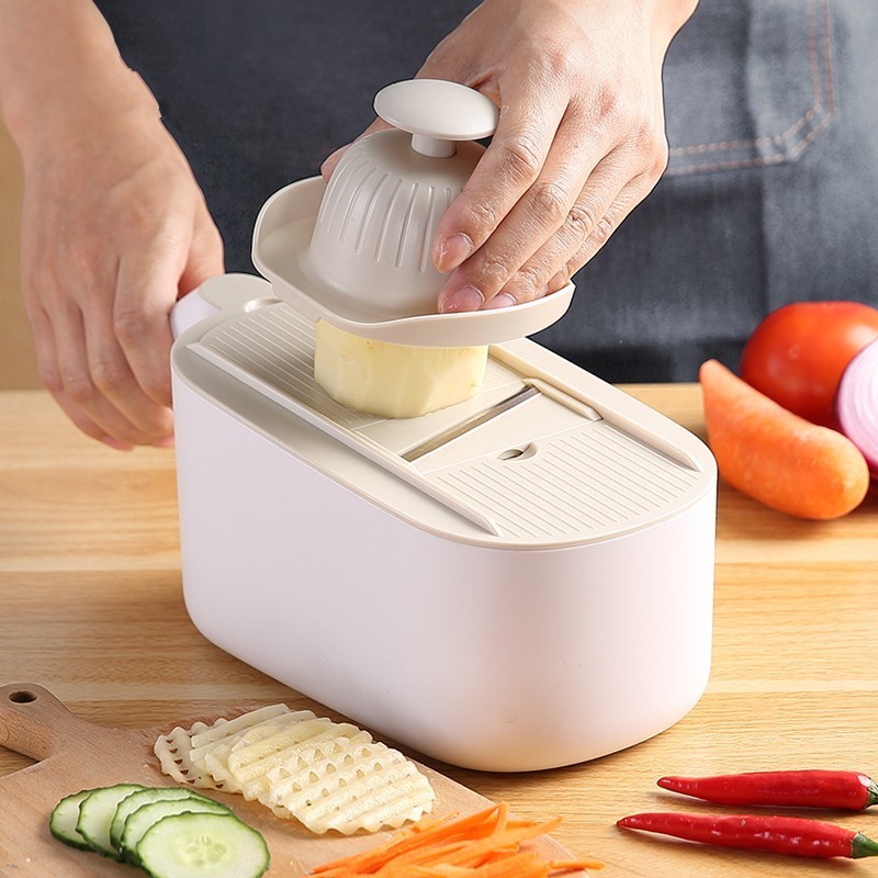 Kitchen Accessories Multi-Functional Grater Vegetable Chopper 6 in 1 Kitchen Pressing Food Cutter Chopper Slicer