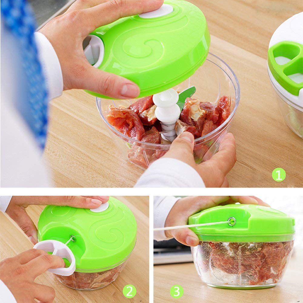 Kitchen Accessories Vegetable Grinder Cutter Food Manual Hand Manual Food Chopper Garlic Masher