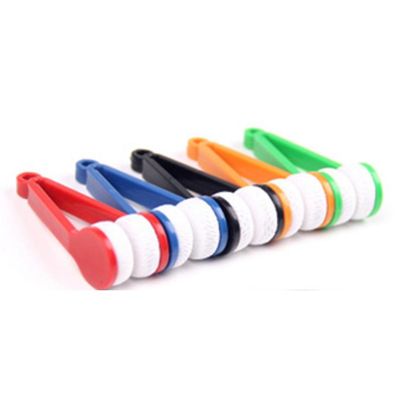 Portable Multifunctional Glasses Cleaning Rub Eyeglass Sunglasses Spectacles Microfiber Cleaner Brushes