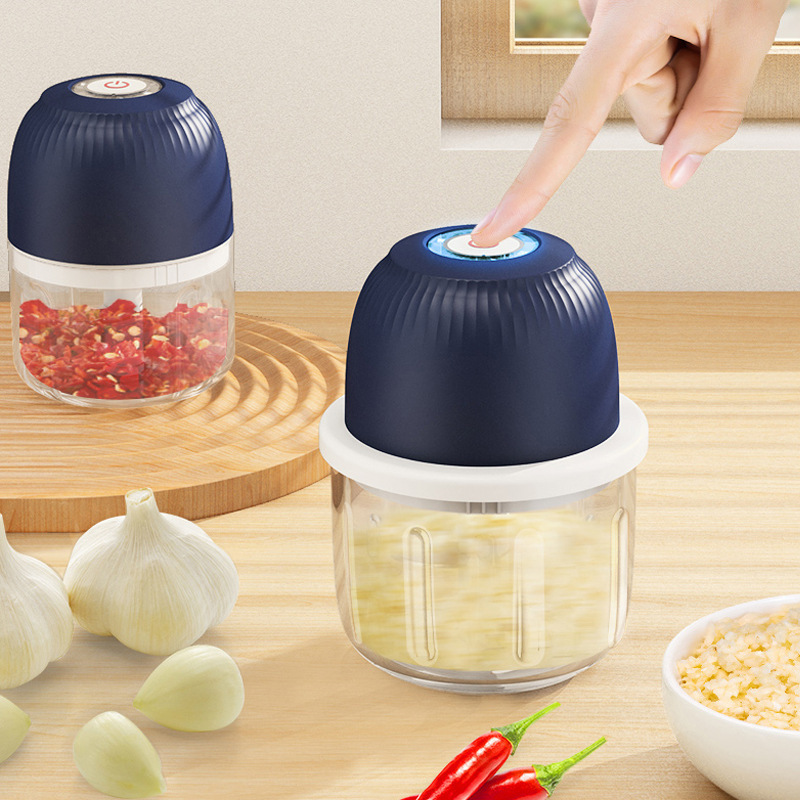 Kitchen Accessories Vegetable Chopper Onion Mincer Cordless Meat Grinder Electric Mini Garlic Chopper with USB Charging