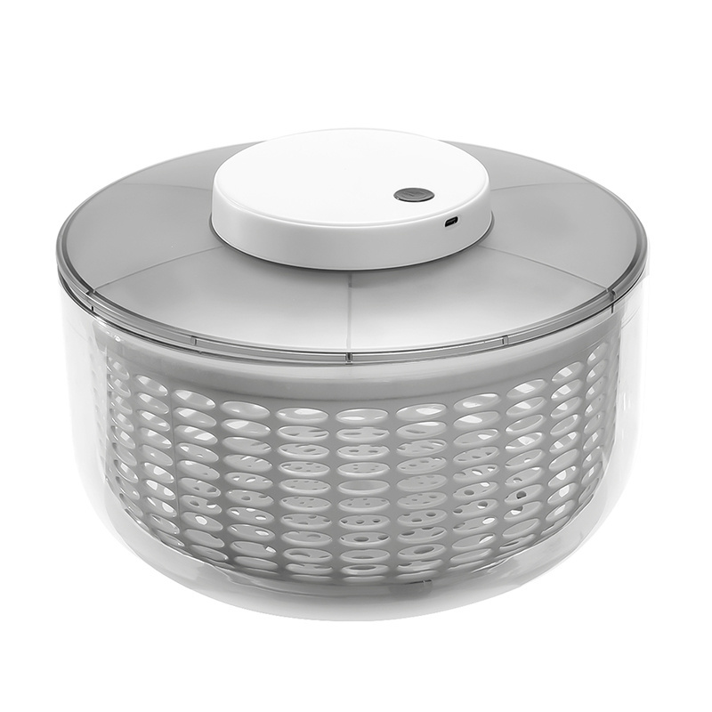 Electric USB Rechargeable Salad Spinner Slicer Fruit Vegetable Washer Veggie Dryer Vegetable Spinner