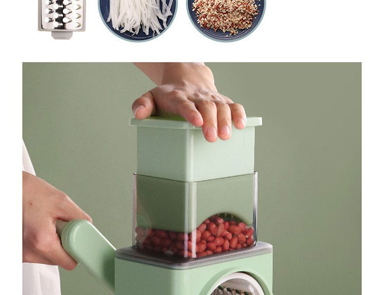 Kitchen Gadgets High Quality Household Slicer 3 in 1 Multifunction Vegetable Chopper Manual Roller Cutter Grater Potato Shredder