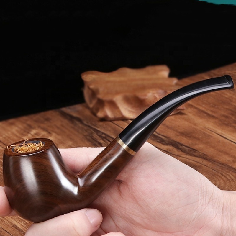 Professional Manufacturer Smoke Accessories Tobacco Pipe  Concise Style Smoking Pipe Handmade Cigar Cigarette Pipes